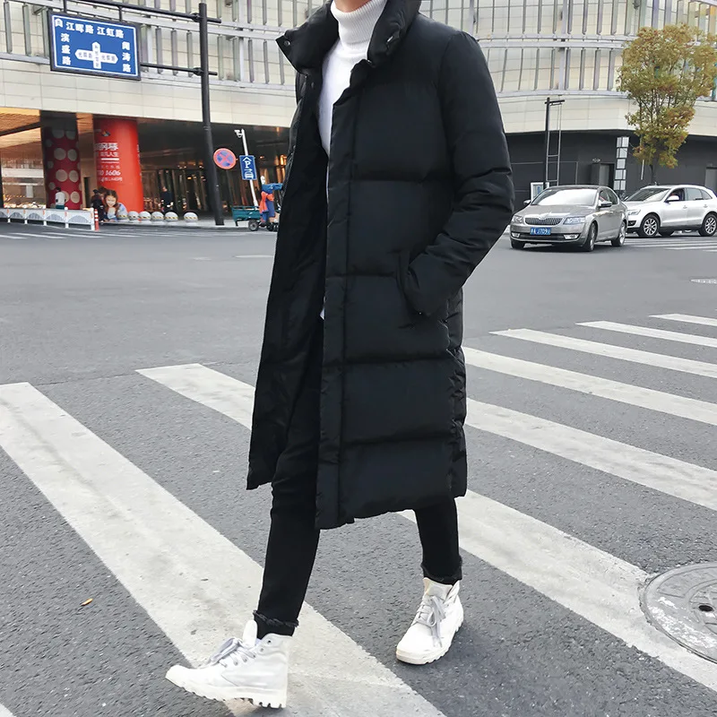 

Толстая Повседневная Высококачественная зимняя мужская модная куртка на пуху, верхняя одежда, мужские куртки на щуку 5XL, длинная Повседневная ветровка большого размера