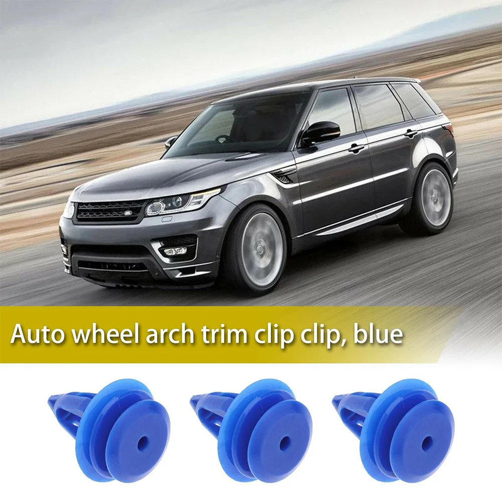

Сменные зажимы для арочной дуги колеса Range Evoque, 50 шт., голубые декоративные передние и задние LR027255, левый и правый пластик