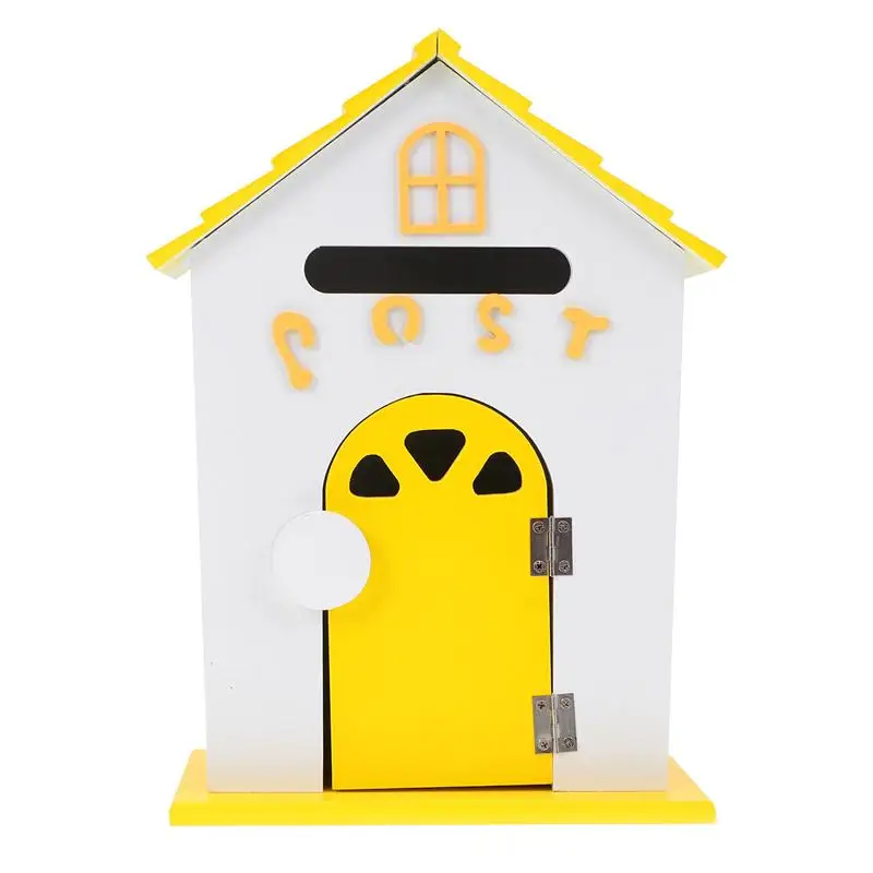 

Wall Mounted Mailbox Post Box Decorative Wood Letter Box Suggestion Box