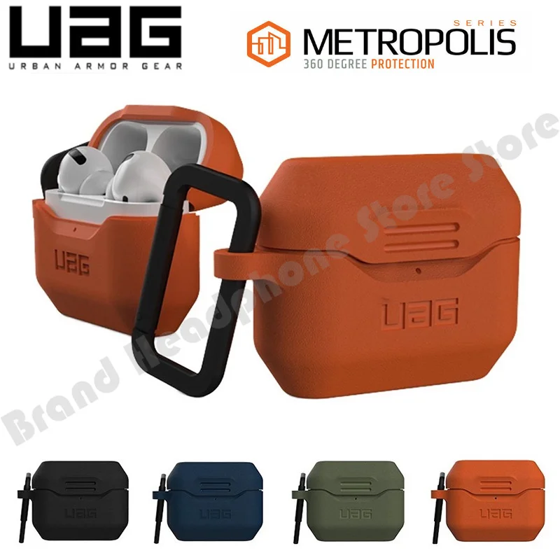 

UAG Urban Armor Gear Standard Issue Silicone 001 Case For Apple AirPods Pro/ 1ST 2ND AirPods 3 Soft Earphone Cover Fundas