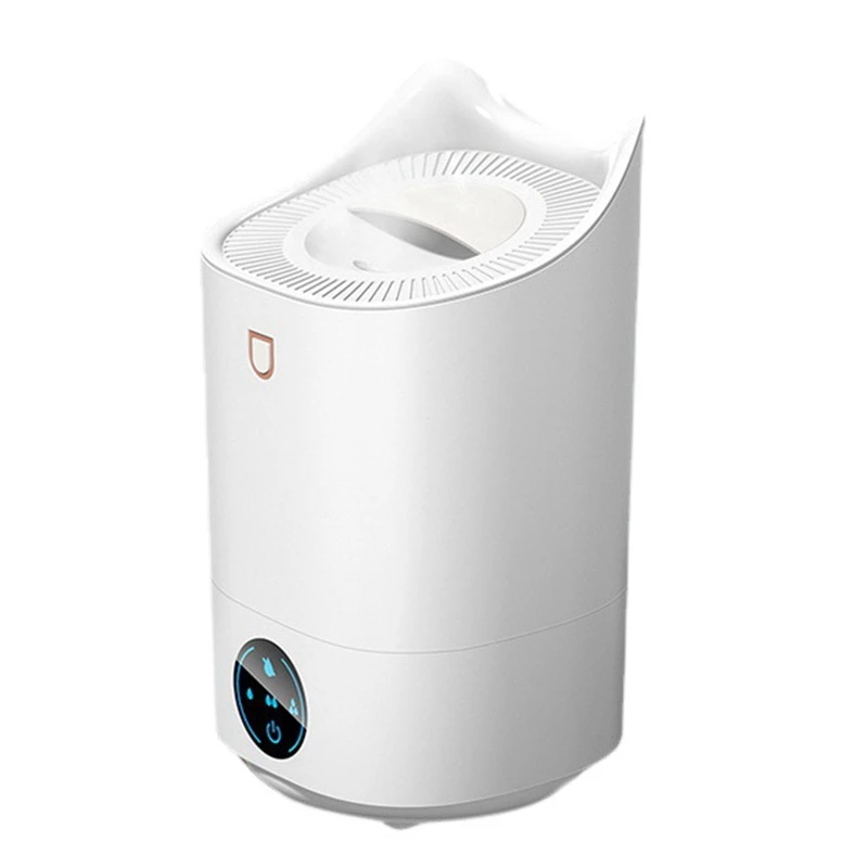 

4100Ml Smart Silent Double Jet Humidifier Portable Air Diffuser for Home Large Capacity Air Humidifier(White)US Plug