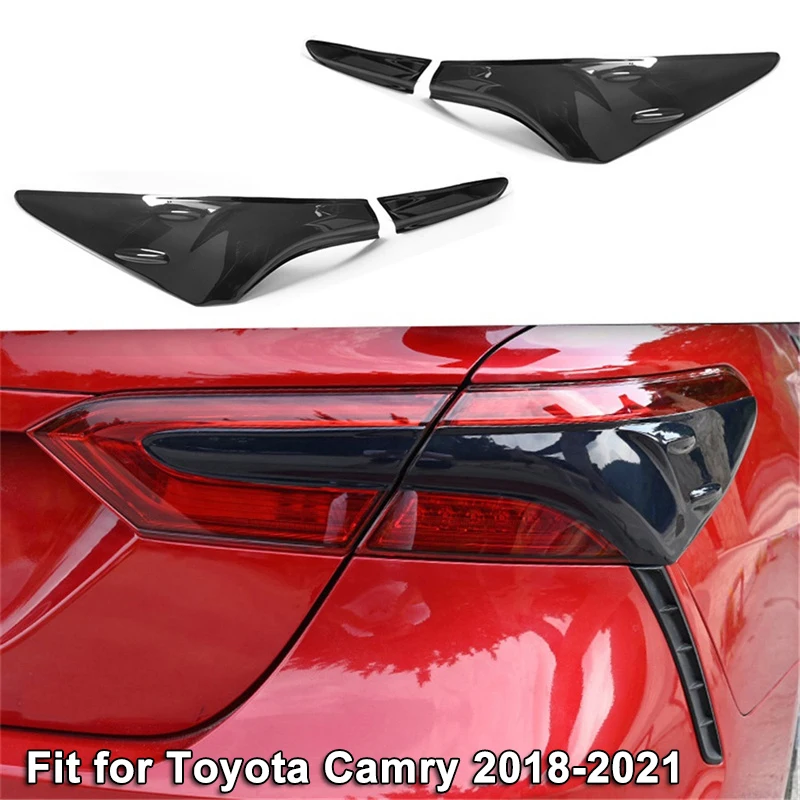 4pcs Smoked Tail Lamp Shade Tail Lamp Cover for Toyota Camry 2018-2021