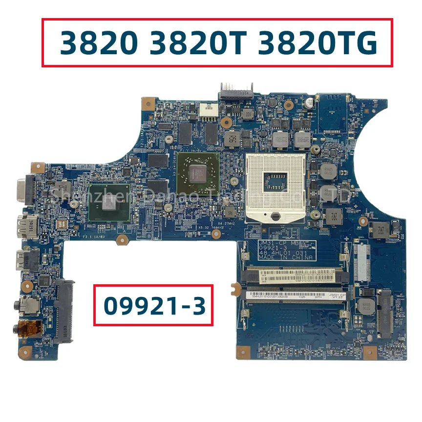 

For Acer Aspire 3820 3820T 3820TG Laptop Motherboard 09921-3 48.4HL01.031 MBPV101001 MB.PV101.001 HM55 DDR3