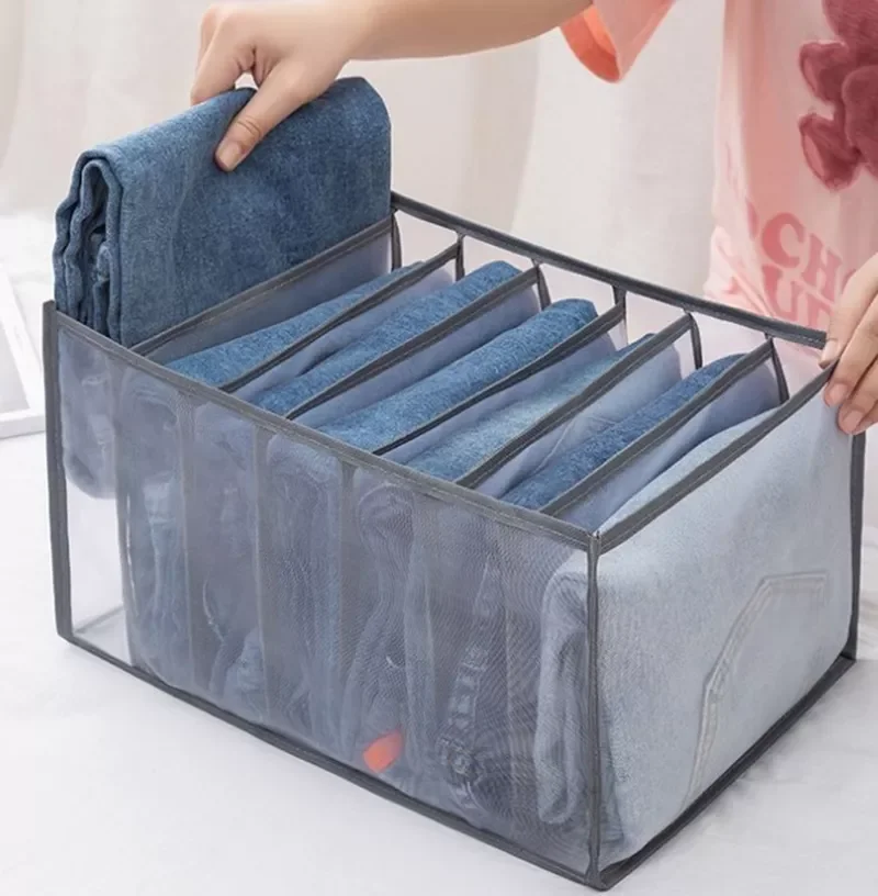 

Jeans Clothes Organizers Underwear Bra Storage Boxes Wardrobe Closet Drawer Compartment Box Socks underpants Organizer
