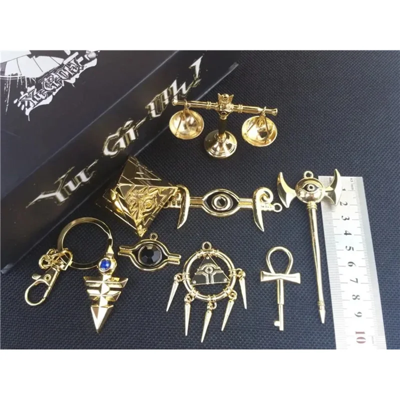 Ожерелье Yugioh Millennium Treasures набор коллекции капонов Muto Yugi Golden косплей ключ