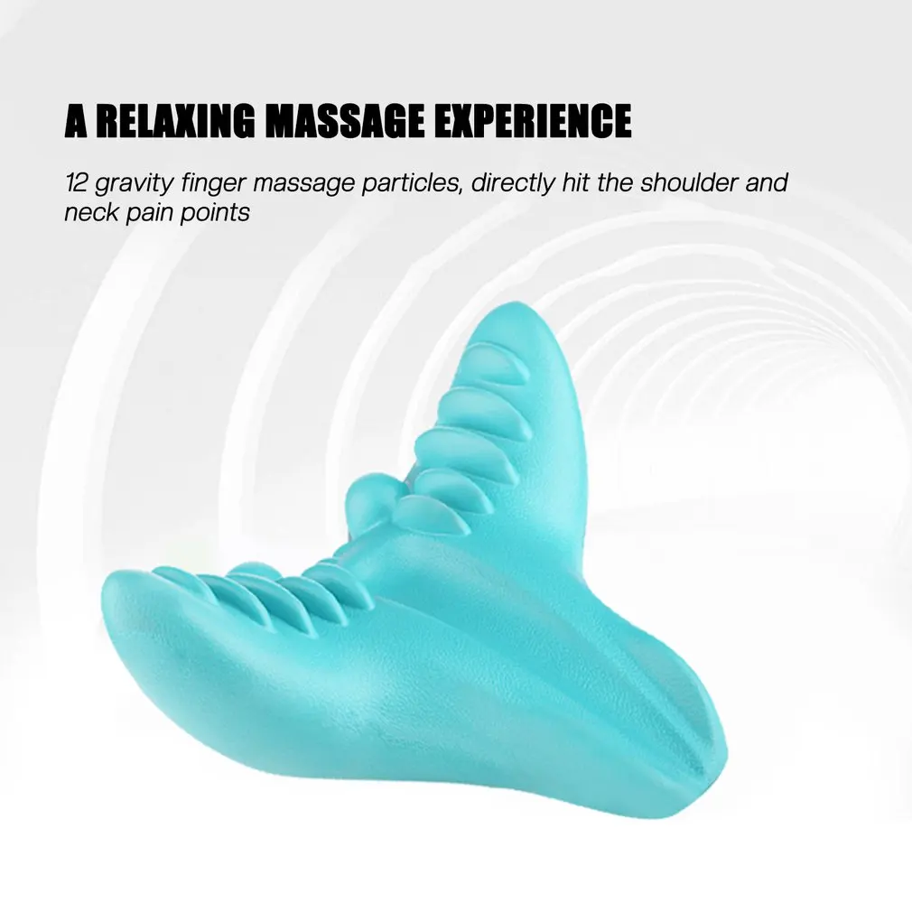 

1 Neck Shoulder Stretcher Relaxer Cervical Chiropractic Traction Device Massage Pillow for Pain Relief Cervical Spine Alignment