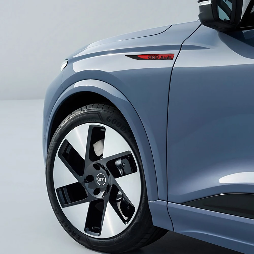 Фото Наклейка-эмблема на боковую часть кузова автомобиля для Audi A1 A2 A3 A4 A5 A6 A7 A8 Q5 Q7 C8 B8 C6 Quattro Sline RS Q2 Q3 TT B6 B7 C7 S4 S №4