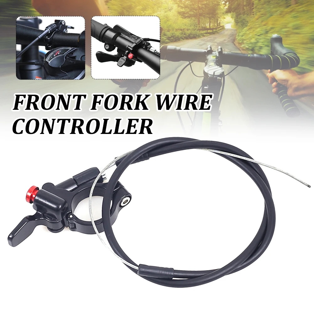 

Road Bike Front Fork Wire Control Switch Mountain Bike Parts Suspension Fork Locking Controller For 22.2mm Handlebar Bike Parts