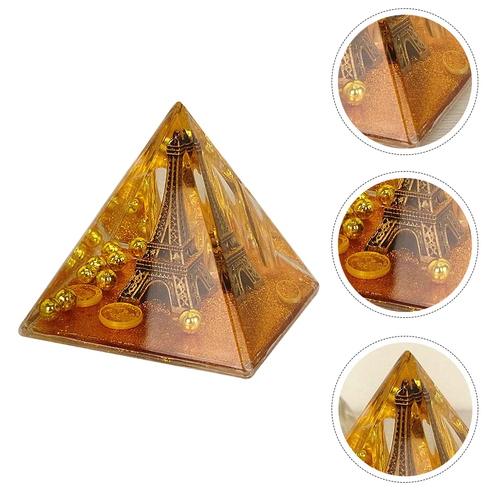

Pen Eiffel Tower Stand Rack Holder Ornament Desktop Adornment Pyramid Decoration Signature Restsingle Slot