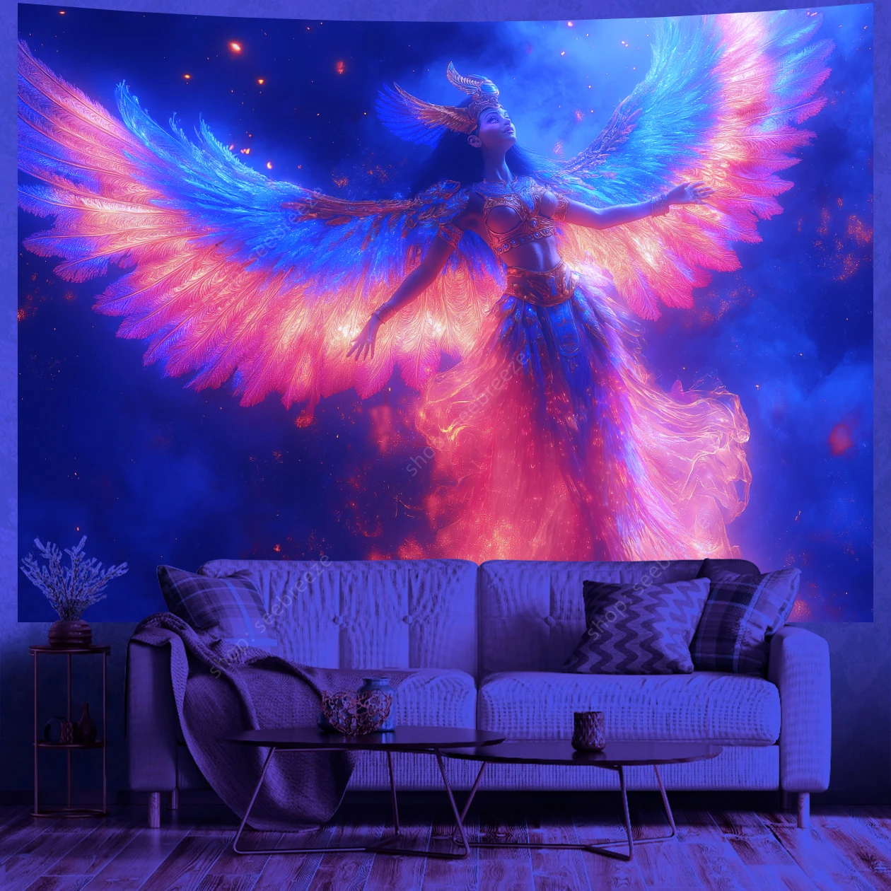 

Египетская богиня гобелен 100% полиэстер