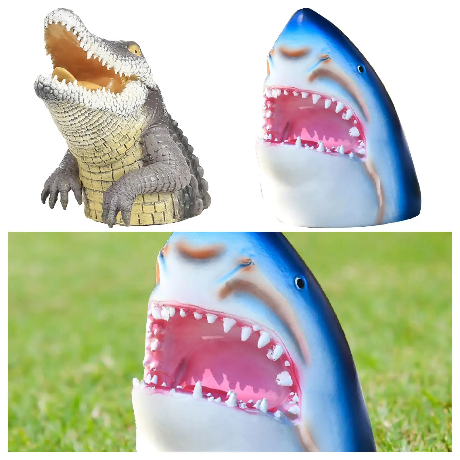 Художественное украшение для сада Скульптурное из смолы фигурки животных стен