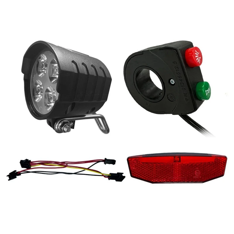 

Ebike Switch DK11 With QD168 Frontlight DR001 Taillight Warning Light Turn Signal Horn Ebike Accessories