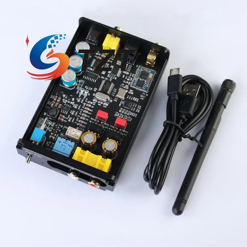 Приемник TZTRod Rain Audio Bluetooth 5 1 DAC для наушников Amp 9018-2 серебристый/черный (OPA1612 Op Amp) |