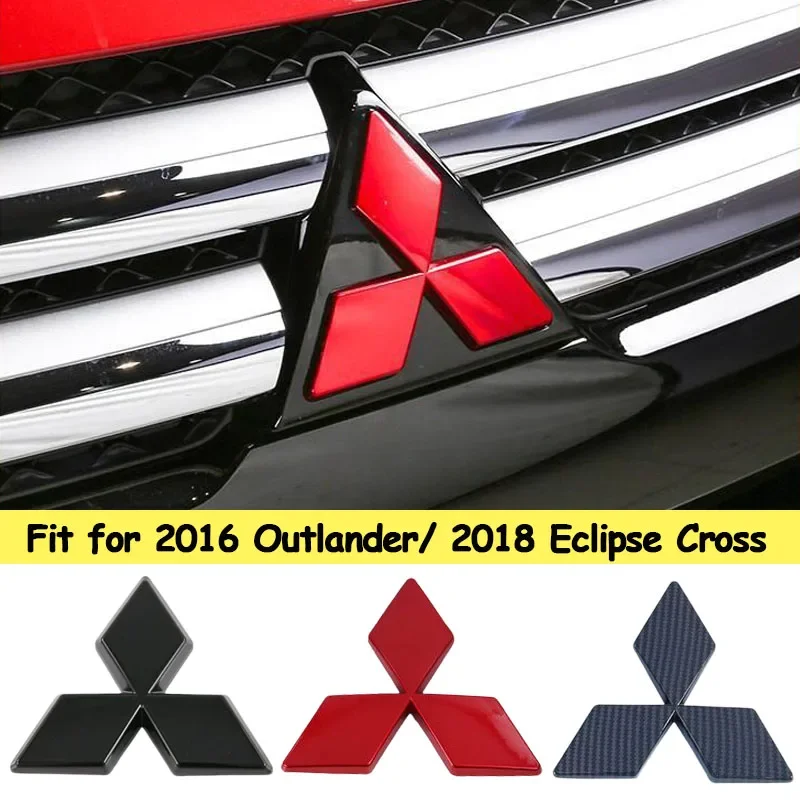 

Автомобильный значок на переднюю решетку радиатора, задний багажник, 3D Эмблема для Outlander 2016 Eclipse Cross 2018, наклейки из АБС-пластика, автомобильные аксессуары