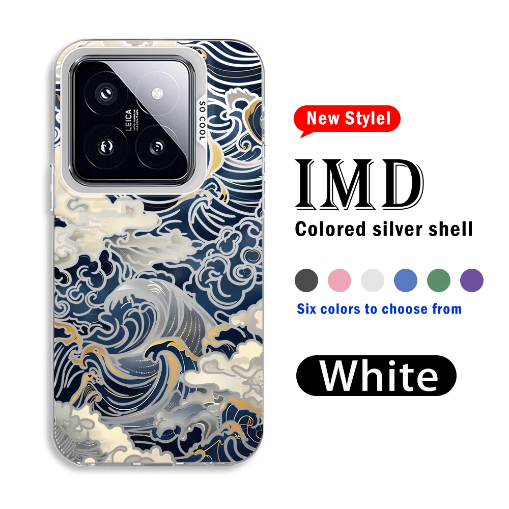 Стильный чехол Art Waves для Xiaomi 17 Pro Max, 15T Pro, 14T Pro, 13T Pro, 12T Pro, Mi 11 Lite 5G, ударопрочный чехол IMD (art.: 3920d938dfe11) - 3920d938dfe11