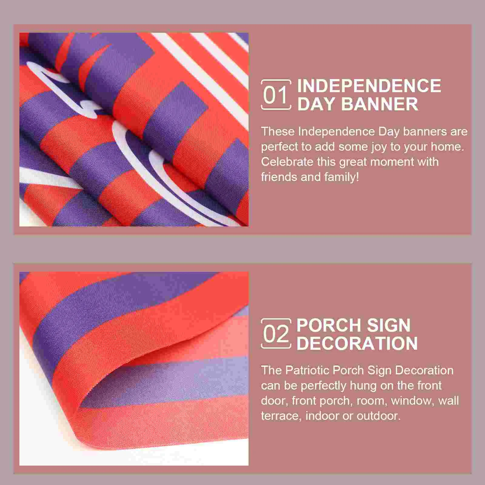 Занавеска ко Дню независимости патриотический подвесной баннер знак на крыльце