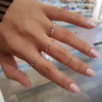 4pcssets rings sets cute candy color knuckle rings for women female finger rings set jewelry