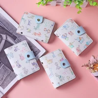 pu leather function 26 business card holder male and female credit card holder fashion cartoon id card holder id card holder