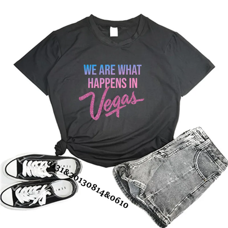 Футболки для девичвечерние в Вегасе футболка подружки невесты с надписью We Said Vegas