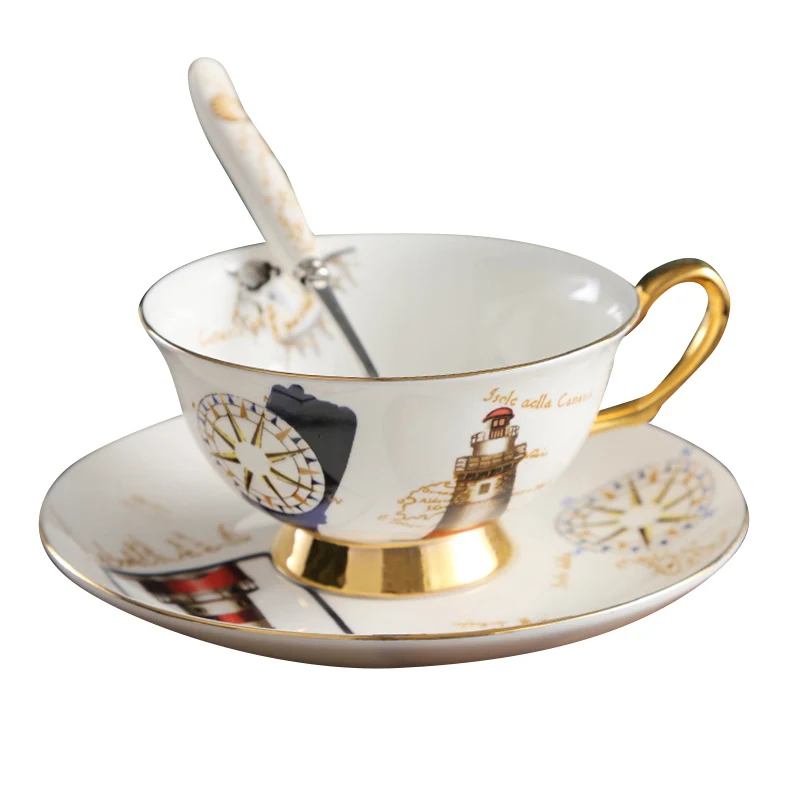 Nordic Luxury Coffee Cup Saucer Set Ceramics Home Modern Design Creativity Mugs Coffee Cups Saucer Porcelain Tazas Mug Cute Cup