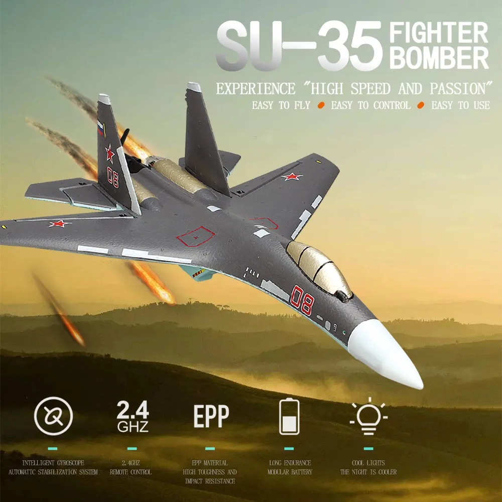 Самолёт с дистанционным управлением 4ch 2 4 ГГц Rc Fighting самолёт системой Xpilot