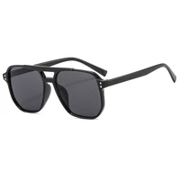 2022 fashion double girder big frame men sunglasses driving eyeglasses pilot driving eyewear oculos de sol high quality uv400