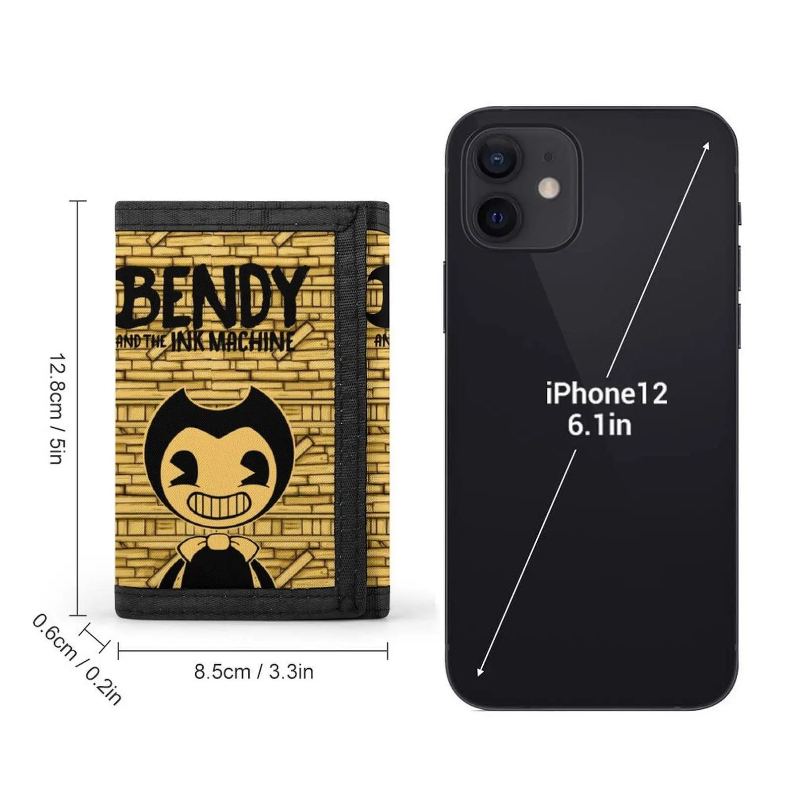 Фото Модный кошелек B-Bendys Tri Fold T-The I-Inks M-Machine для подростков, тонкий, трехсекционный, с персонализированным узором, для школы №2