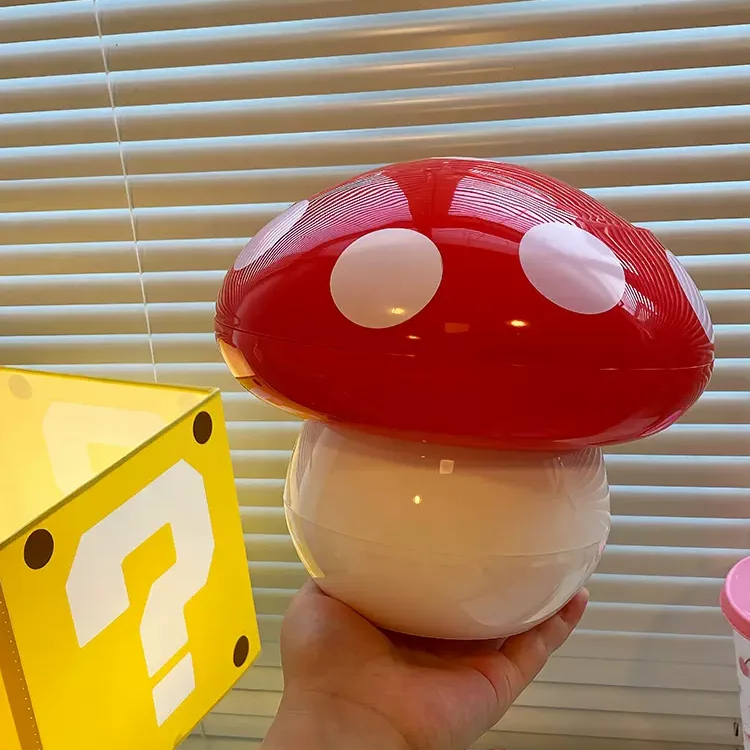 Настольная мини-корзина для мусора в форме гриба милая креативная маленькая