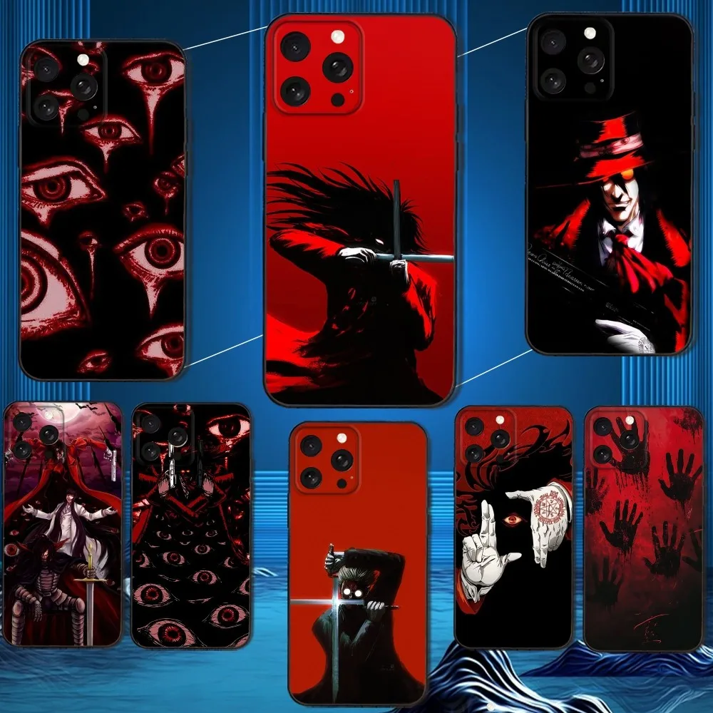 Фото Чехол для телефона H-HELLSING для iPhone 16,15,14,13,12,11 Plus, Pro Max, XS, X, XR, SE, Mini,8,7, мягкий силиконовый черный чехол №1