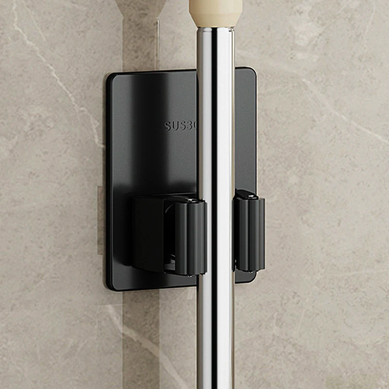 

Настенный Органайзер Из Нержавеющей Стали 304 Для Метлы И Швабры С Самоклеящимся Крючком, Аксессуар Для Хранения В Кухне И Ва...