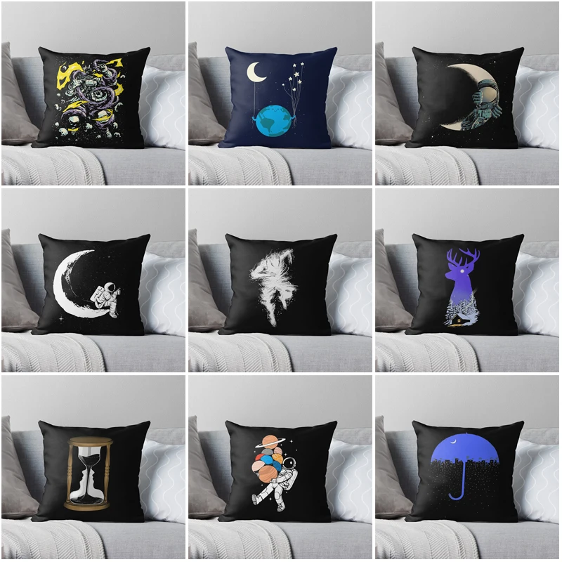 

Настраиваемый чехол для дивана в гостиную, кровать, плюшевая наволочка с растениями и цветами, разноцветная серия, осенняя наволочка для домашней подушки, наволочка