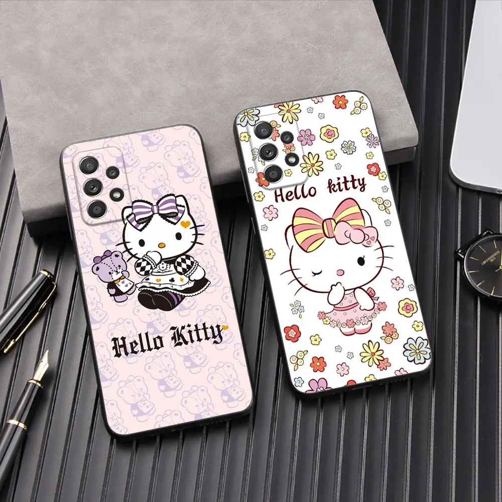 

Hello-K-Kitty Cartoon Phone Cover Galaxy A53 5G Case For Samsung A54 A52 A52S A51 A71 A73 A72 A41 A42 A91 A31 A32 A33 Back Cases