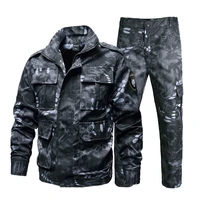 autumn fishing wear camouflage set breathable wear resistant tactical military mens fishing jacket outdoor sports fishing pants