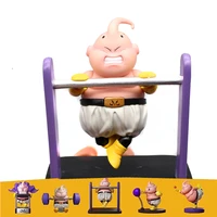 dragon ball z majin buu pvc horizontal bar sexy body building muscle action collection doll figures kit model gifts for children