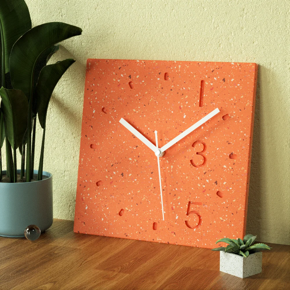 

Nicole Square Concrete Clock Silicone Mold Plaster Home Craft Cement Mould Diy Cement Home Ornament Decorative Tool
