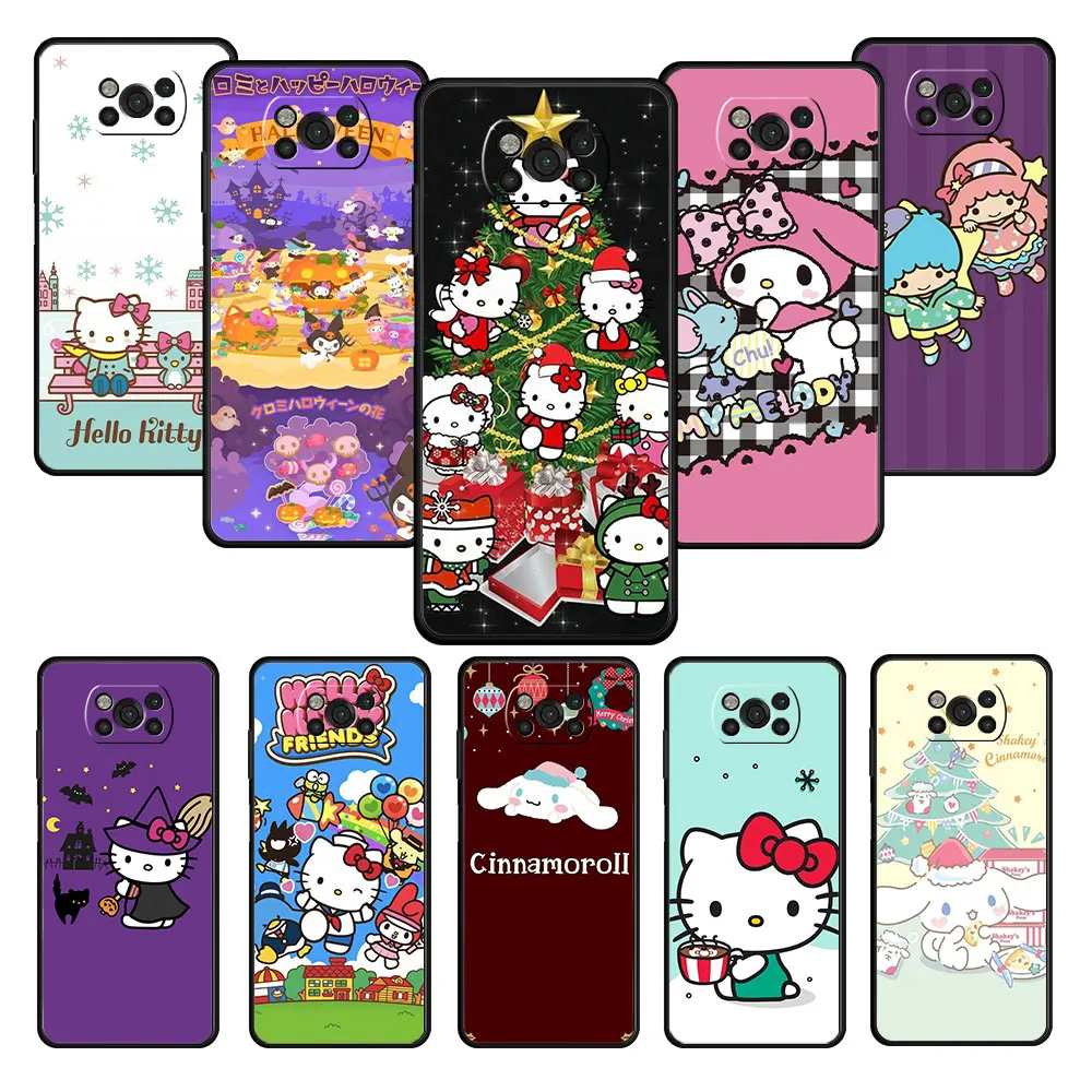 

Phone Case For Xiaomi Poco X3 NFC X4 M3 C40 Pro Pocophone F1 For MI 9 8 12 11 9T 10T CC9 Lite Note 10 Shell Cinnamorol Melody