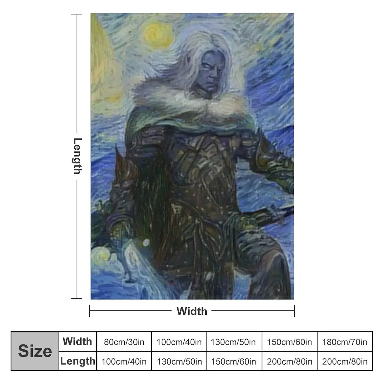 Плед Drizzt Do'Urden Forgotten Realms Starry Night забавный подарок тяжелые одеяла декоративные