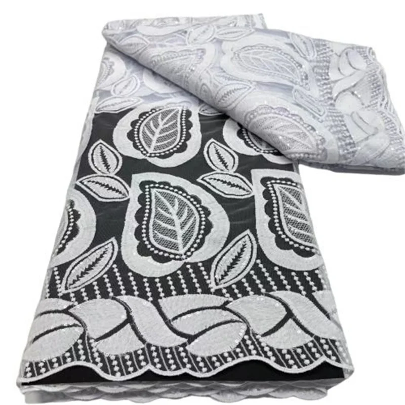 

Королевский синий африканский кружевной материал с блестками кружево из молочного шелка высокое качество нигерийский французский Тюль Кр...