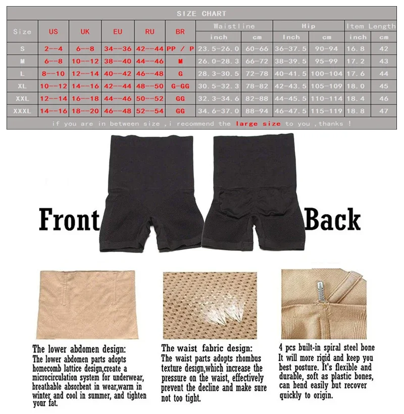 Женские Корректирующие трусики AfruliA утягивающие живот песочные часы шорты для BBL