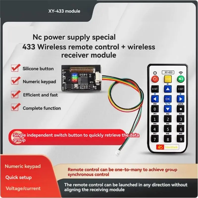Фото Регулируемый источник питания постоянного тока XY6509S + комплект 433M, постоянное напряжение, постоянный ток, 65В 9А 585Вт, понижающий модуль - A12I №5