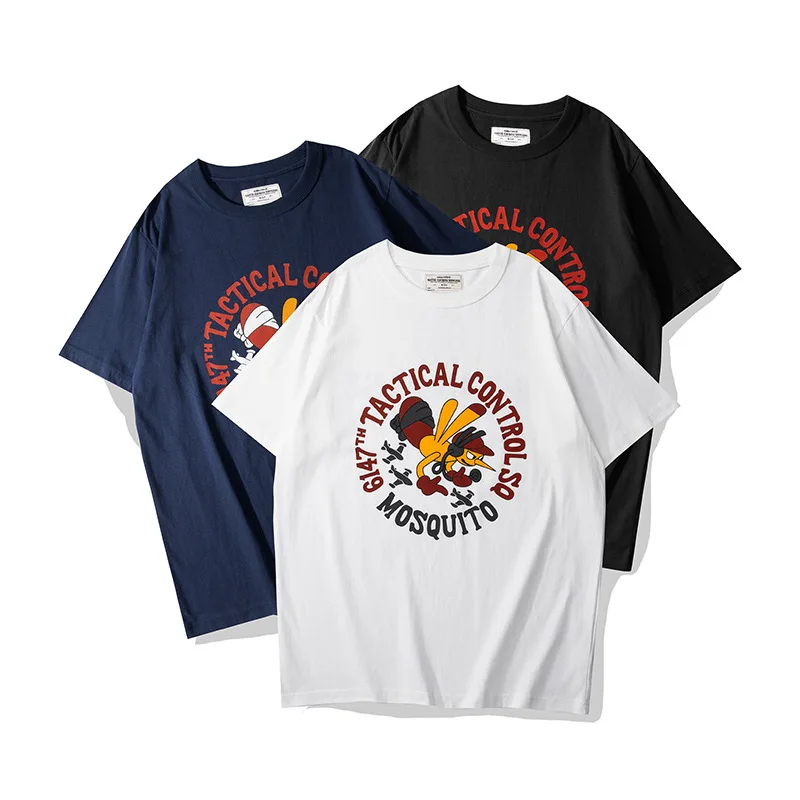 

Мужская Военная Тактическая эскадрильная футболка Amikaki в американском ретро-стиле с комарами 6147, футболка с коротким рукавом OKONKWO 2023