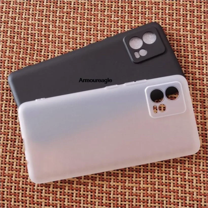 Противоударный матовый чехол защитный для Motorola Edge 30 Fusion мягкий из ТПУ Moto задняя
