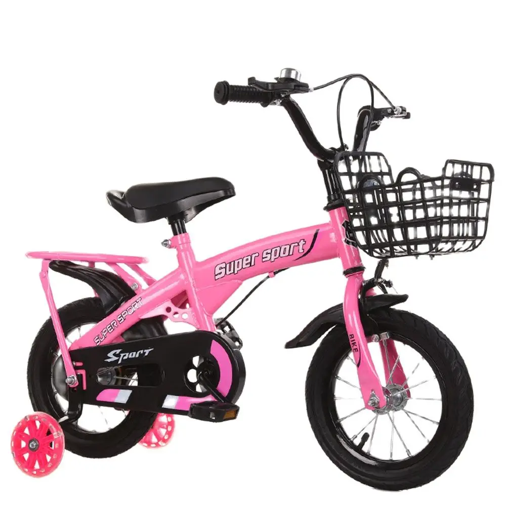 

12 Inch Children Bicycle High Carbon Steel Bicycle Enjoy Riding Outside The Rear Lock Brake Stabilizes The Brake Steady