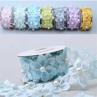diy craft home decor quality trimmings lace ribbon flower trim beaded embroidered flower clothing sewing