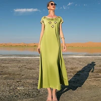 satin abaya dubai caftan marocain arabic muslim long dress turkey islam summer islamic evening dresses for women moroccan kaftan