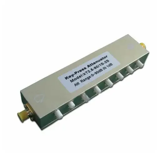 Коаксиальный регулируемый шаг-аттенюатор 0 ~ 90 дБ 1 2 5 ГГц постоянного тока