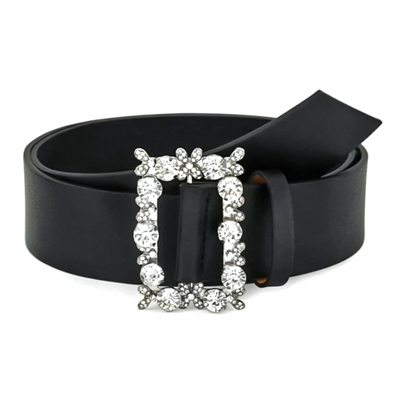 

2022 Fashion Belts for Women Pin Buckle Luxury Designer Pearl Imitation Leather PU Belts
