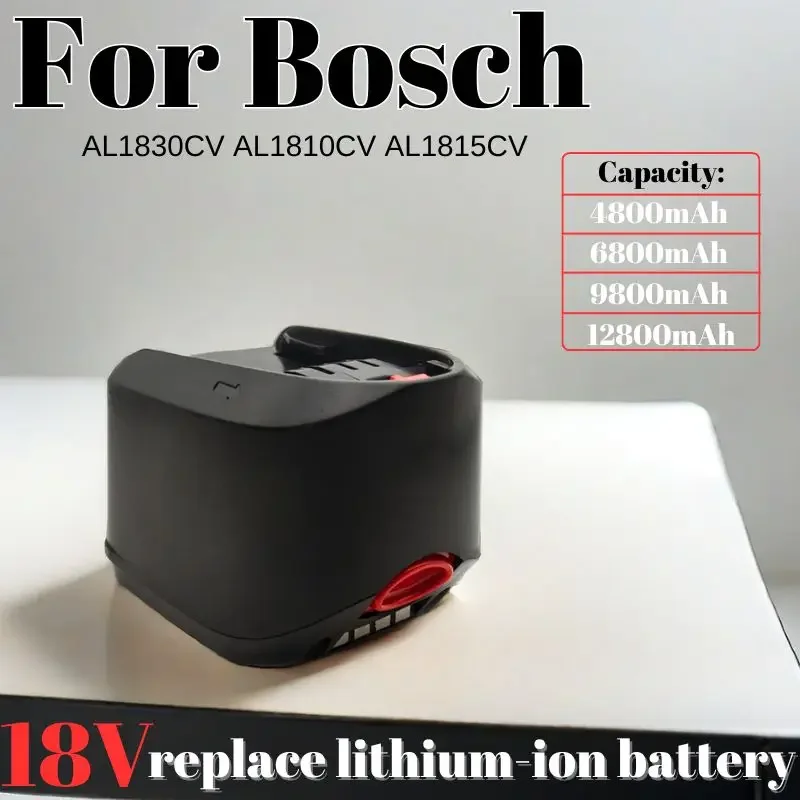 Фото Литий-ионная аккумуляторная батарея 12800 мАч 18 в для Bosch Tools PSB PSR PST 18 Li-2 2607335039 2607335040 2607336208 (только для Type C) №1