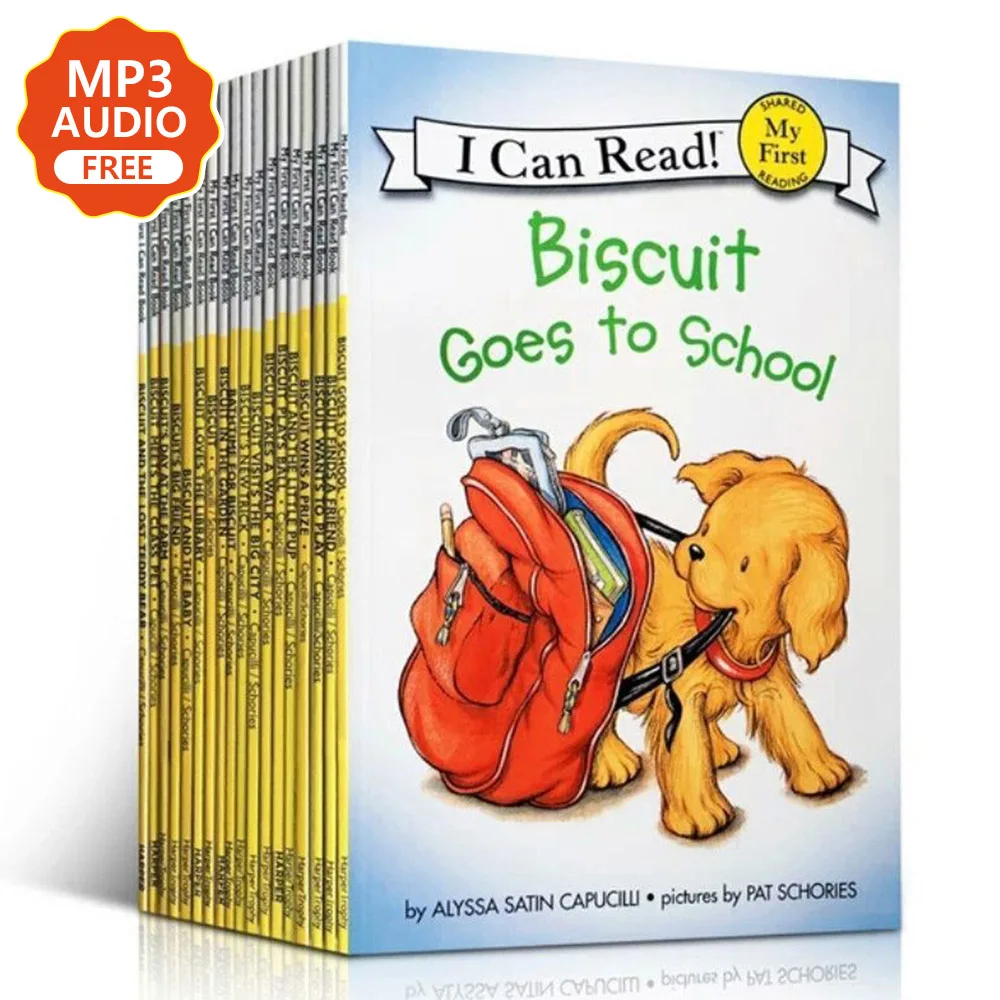 

22 Books/Set Biscuit Series English Picture Books Kids I Can Read Story Reading Book Educaction for Children Montessori
