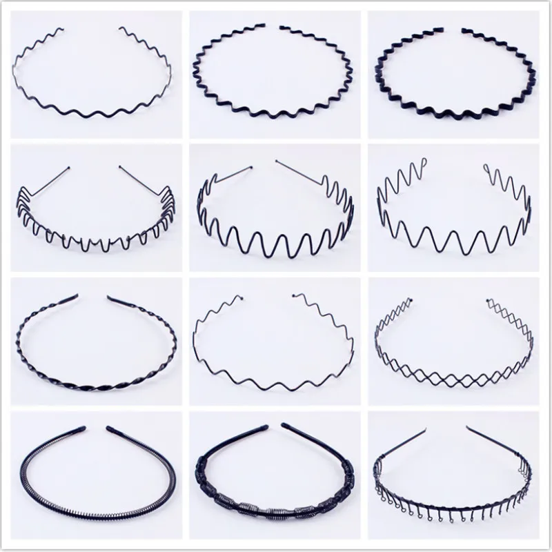 

Temperament Black Alloy Headband Wash Face Hair Jewelry